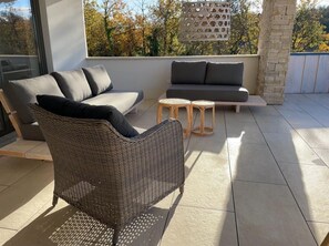Terrace/patio - Studio Sunce for 2 people: FKK/Naturism and Clothing Optional throughout 2027 (Labin)