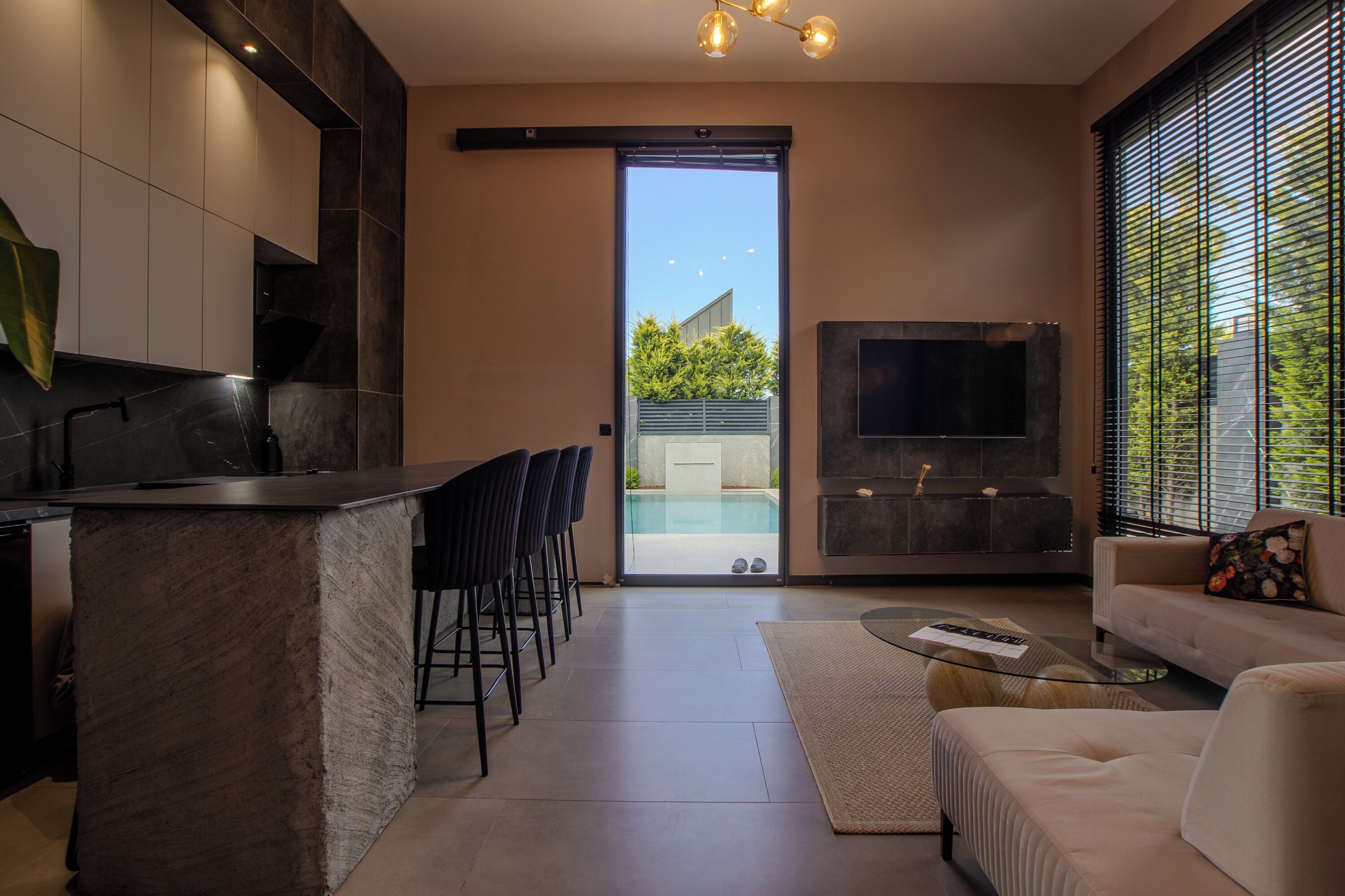Villa, 2 habitaciones, piscina privada, vistas a la piscina | Zona de estar