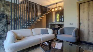 Villa, 2 habitaciones, piscina privada, vistas a la piscina | Zona de estar