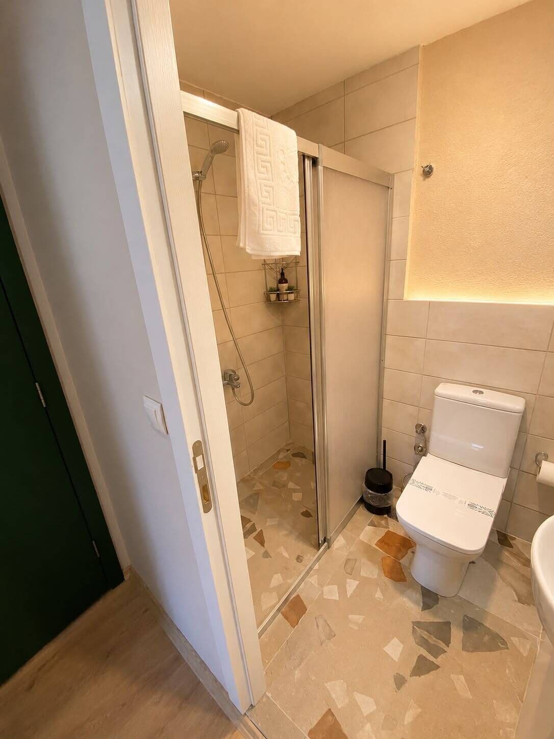 Deluxe Double Room | Bathroom | Shower, hair dryer, towels, soap