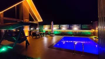Design-Bungalow, eigener Pool, Gartenblick | Pool