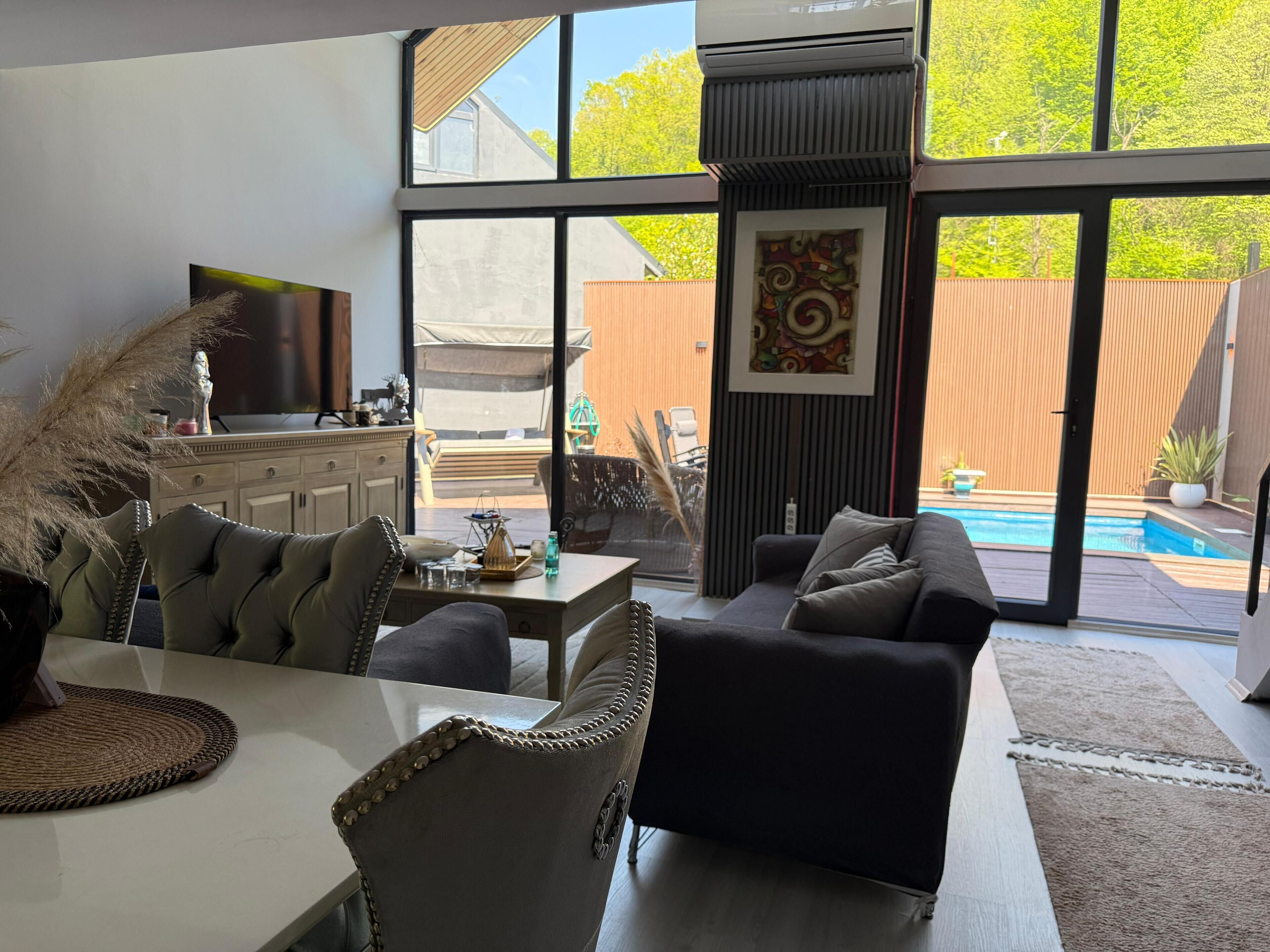 Villa luxueuse, piscine privée, vue sur le jardin | Aire de séjour