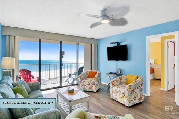 Living area - Seaside Beach & Racquet 5717 by Liquid Life (Orange Beach)