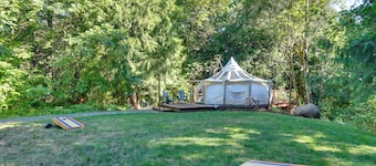 Luxe Home & Glamping w/ Pond in Oregon City!