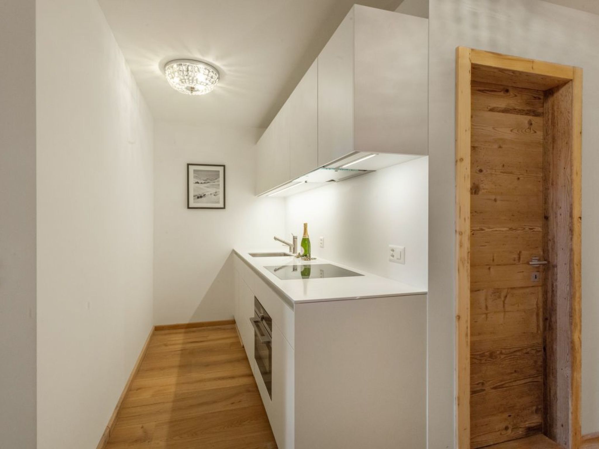 Fridge, oven, dishwasher, cookware/dishes/utensils
