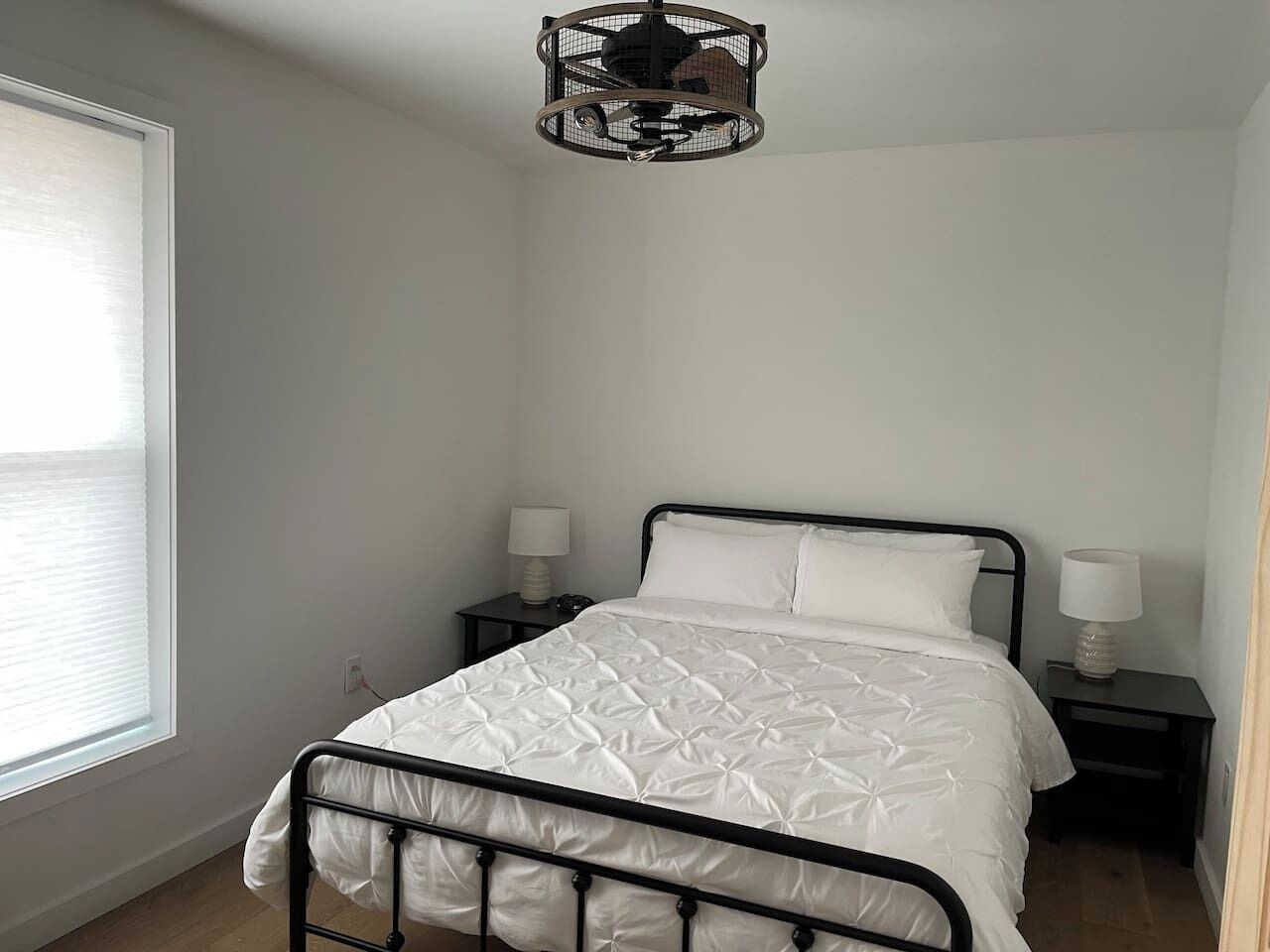 Desk, iron/ironing board, travel crib, WiFi (free)