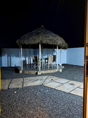 Terrace/patio - Beachside Studio with a Curated Library (P32W+99C Prampram)