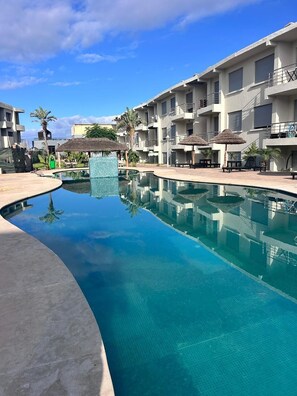 Pool - Residence with a pool and ocean view in Sidi Bouzid (Moulay Abellah Amghar)