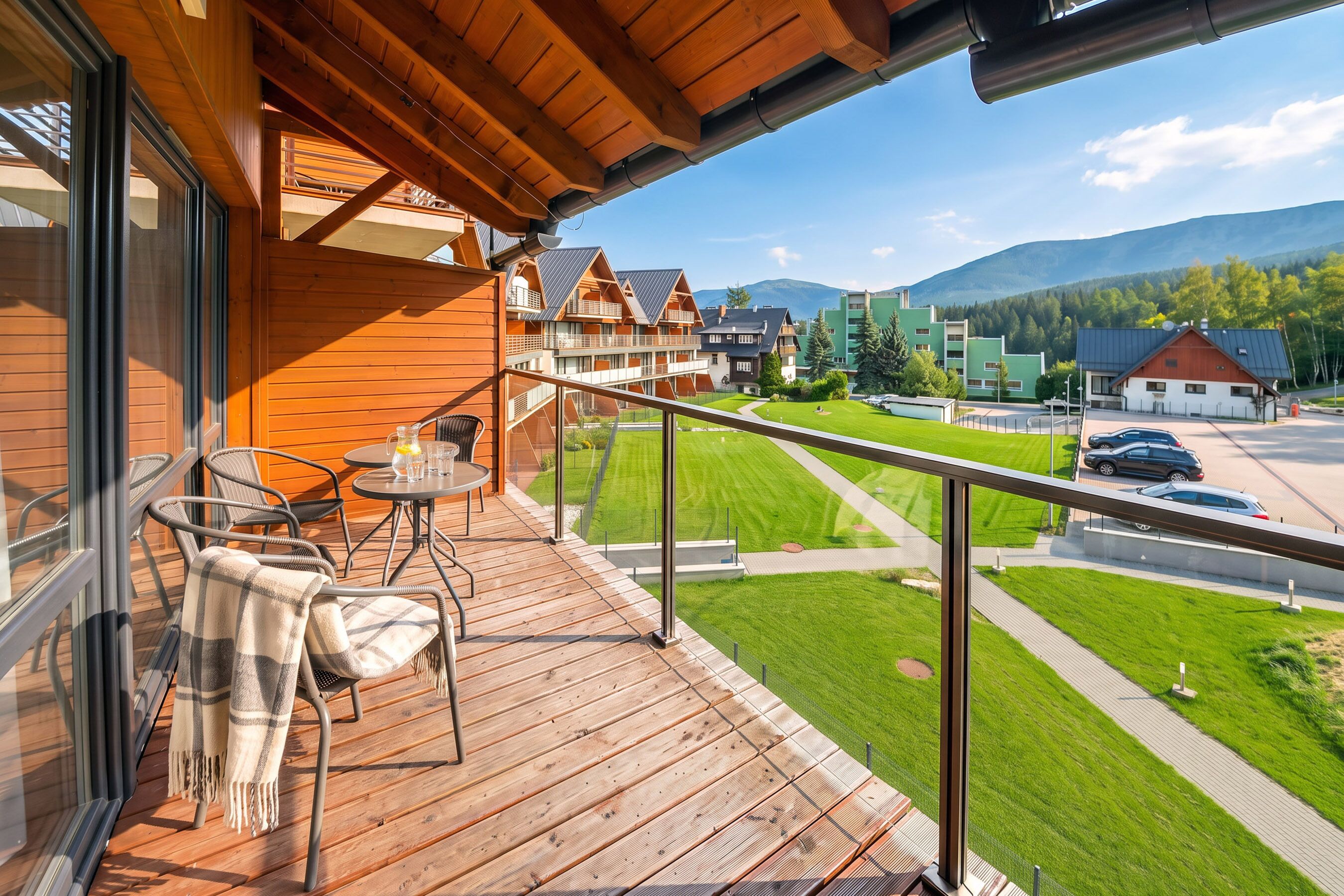 Apartment, Balkon, Bergblick | Balkon