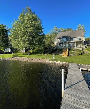 Exterior - Beautiful lakefront home on beautiful Crooked Lake (Angola)