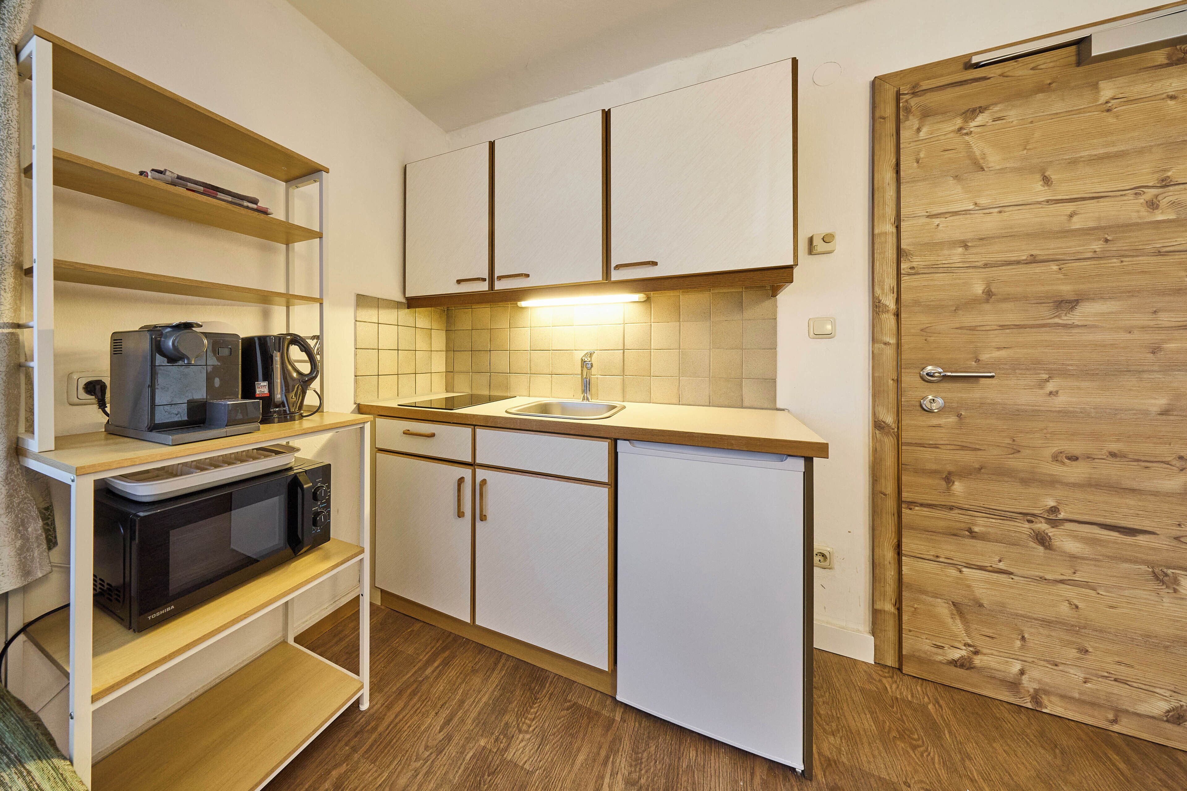 Apartamento básico, 2 quartos, vista para a montanha | Cozinha privada