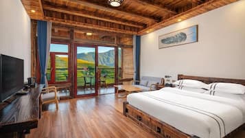 Superior-Doppelzimmer, Balkon, Bergblick