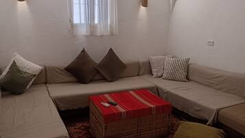 Televisión, chimenea, libros