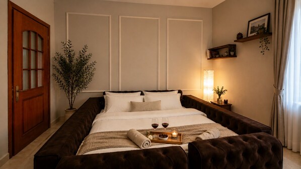 2 bedrooms, iron/ironing board, WiFi, bed sheets