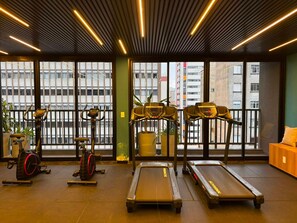 Apartment | Fitness facility - Studio Aconchegante no Centro de SP (São Paulo)
