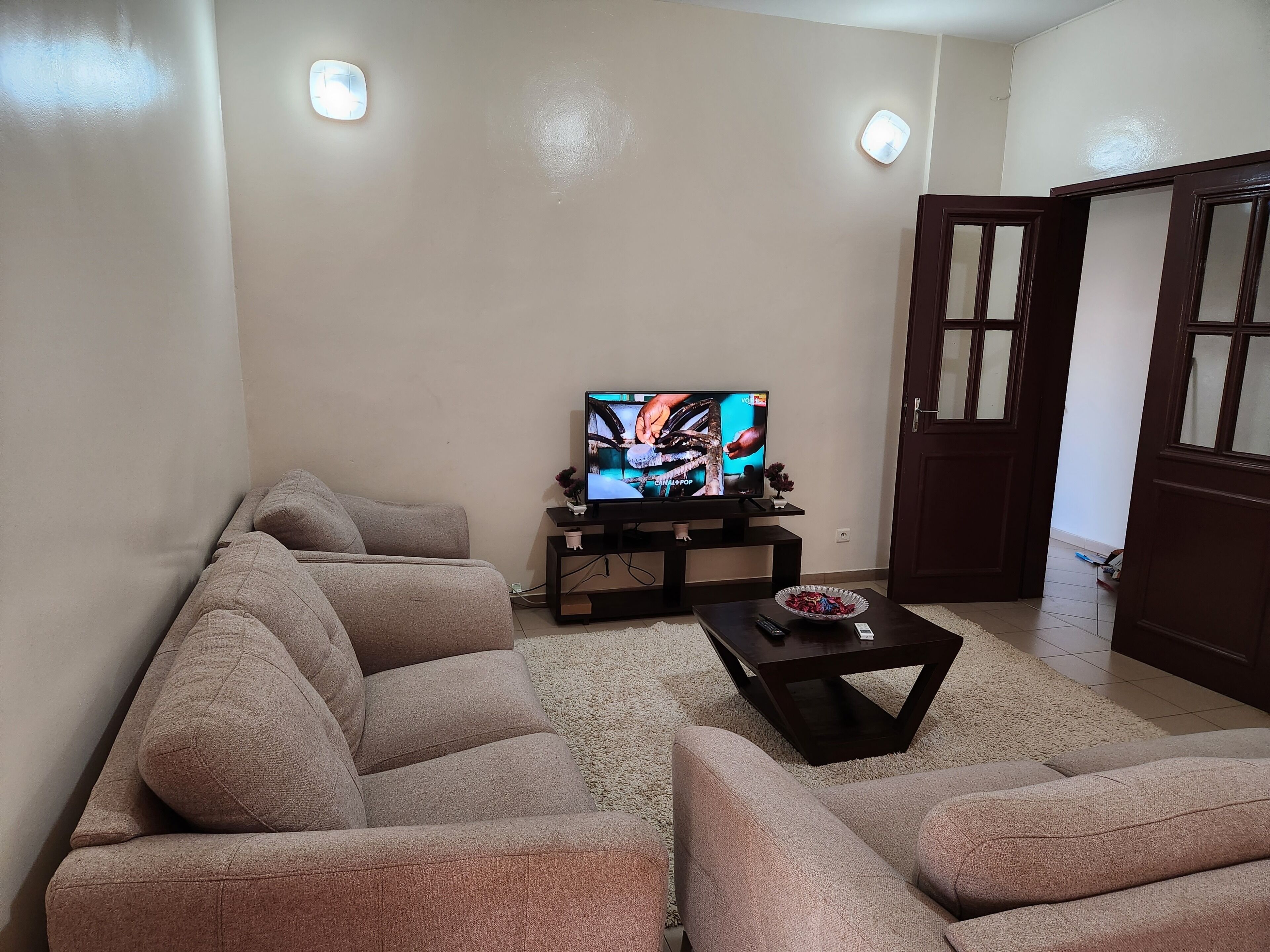 Habitación Deluxe doble, vistas al jardín | Zona de estar
