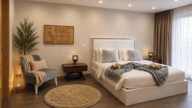 Iron/ironing board, WiFi, bed sheets - Luxury apartment with ocean views and a pool | Air conditioning | 2 suites (Albufeira)