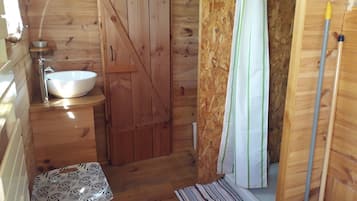 Een douche, een haardroger