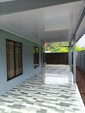 Casa, 3 habitaciones, para fumadores, alberca privada | Terraza o patio