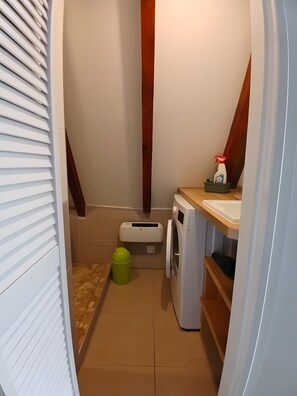 Bathroom - Gite Pinot Gris near Kaysersberg: Parking, Terrace, Mountain View, Wi-Fi (Kaysersberg-Vignoble)