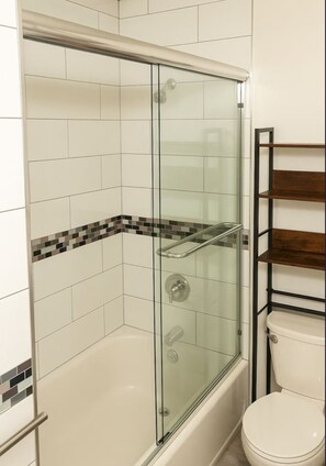 Towels, soap, toilet paper