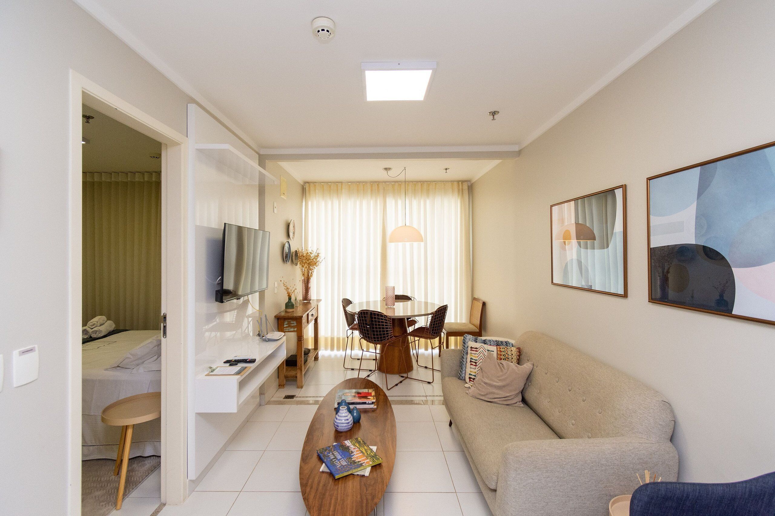 Basic Apartment | Living area | 40-inch TV with digital channels