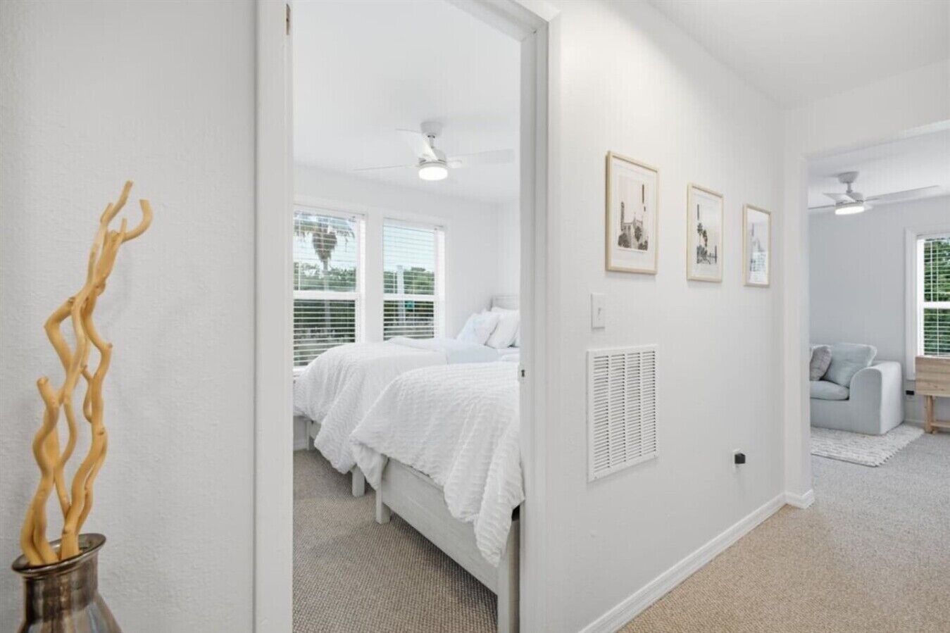 2 bedrooms, desk, iron/ironing board, WiFi