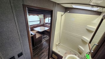 Towels, soap, toilet paper