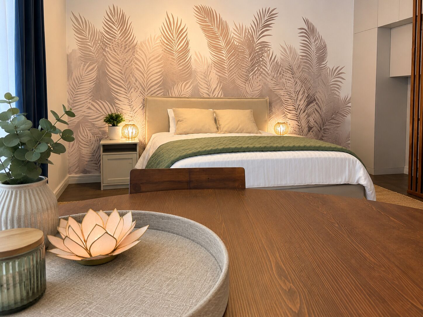 1 dormitorio, tabla de planchar con plancha, Internet y ropa de cama