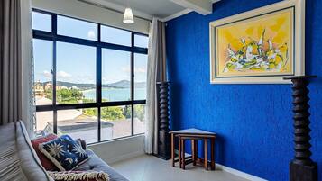 Basic Apartment | Living area | 40-inch TV with digital channels