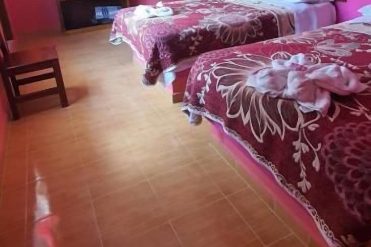 Economy-Zweibettzimmer, Bergblick | Kostenloses WLAN