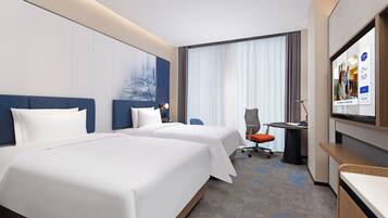 Chambre Supérieure avec lits jumeaux, vue ville | Bureau, espace de travail pour ordinateur portable, Wi-Fi gratuit