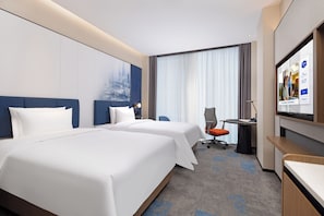 Chambre Supérieure avec lits jumeaux, vue ville | Bureau, espace de travail pour ordinateur portable, Wi-Fi gratuit
