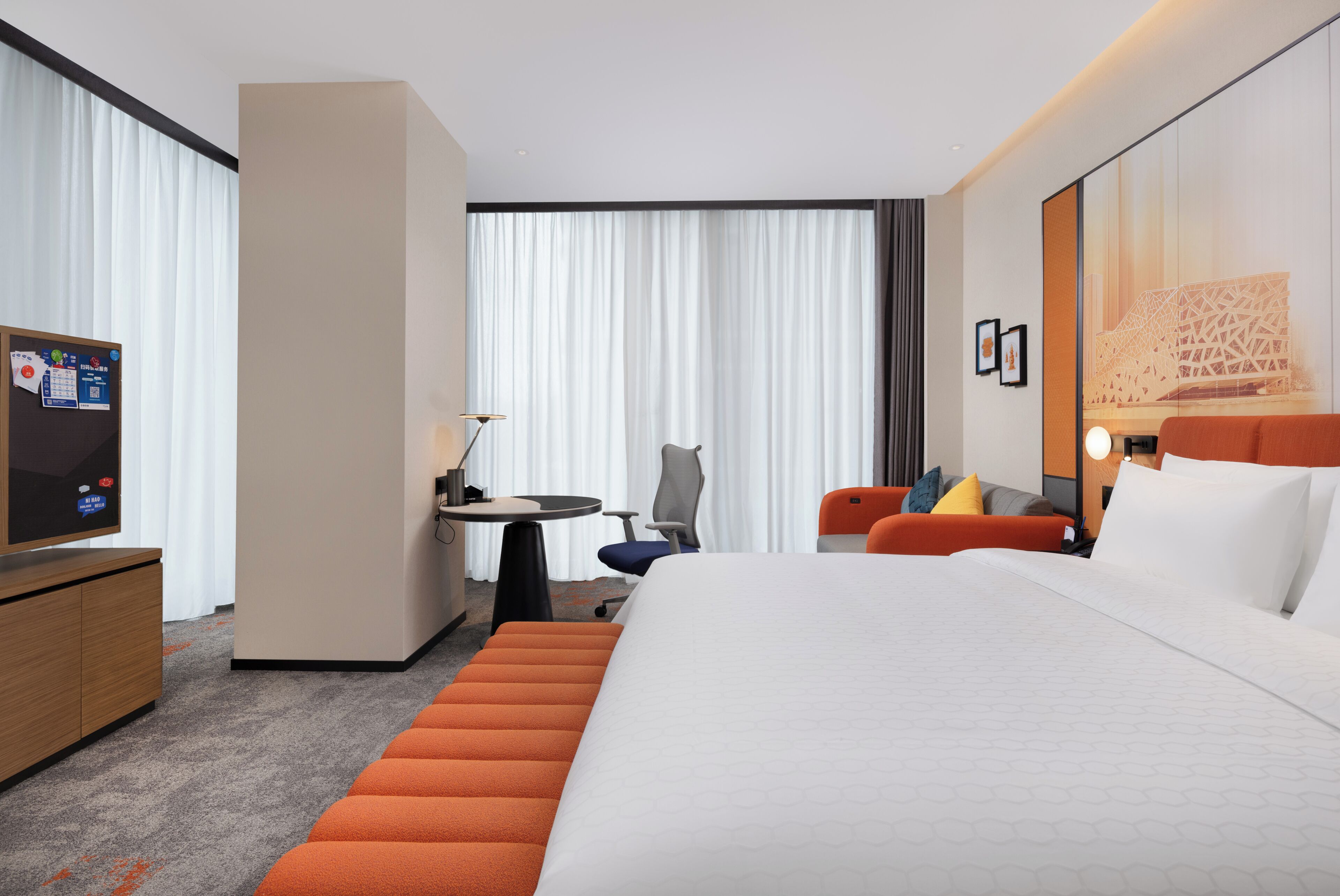 Chambre Double Deluxe pour 1 personne, vue ville | Bureau, espace de travail pour ordinateur portable, Wi-Fi gratuit