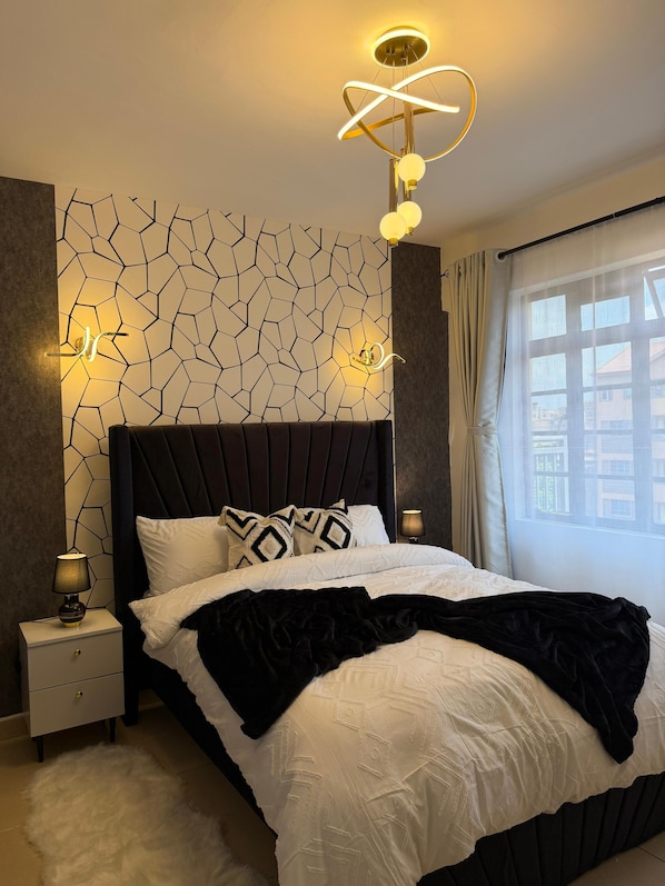 1 bedroom, iron/ironing board, Internet, bed sheets