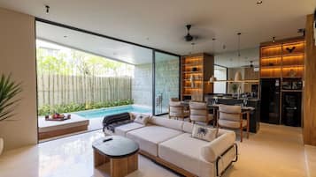 Exclusive Villa, 2 Bedrooms, Private Pool | Living area