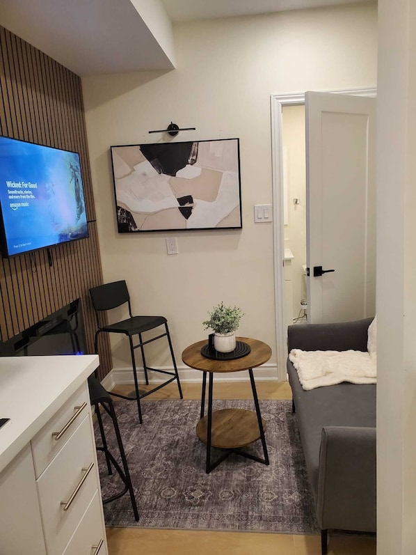 Living area - Stylish Suite | Private Entry | Parking Included (Milton)