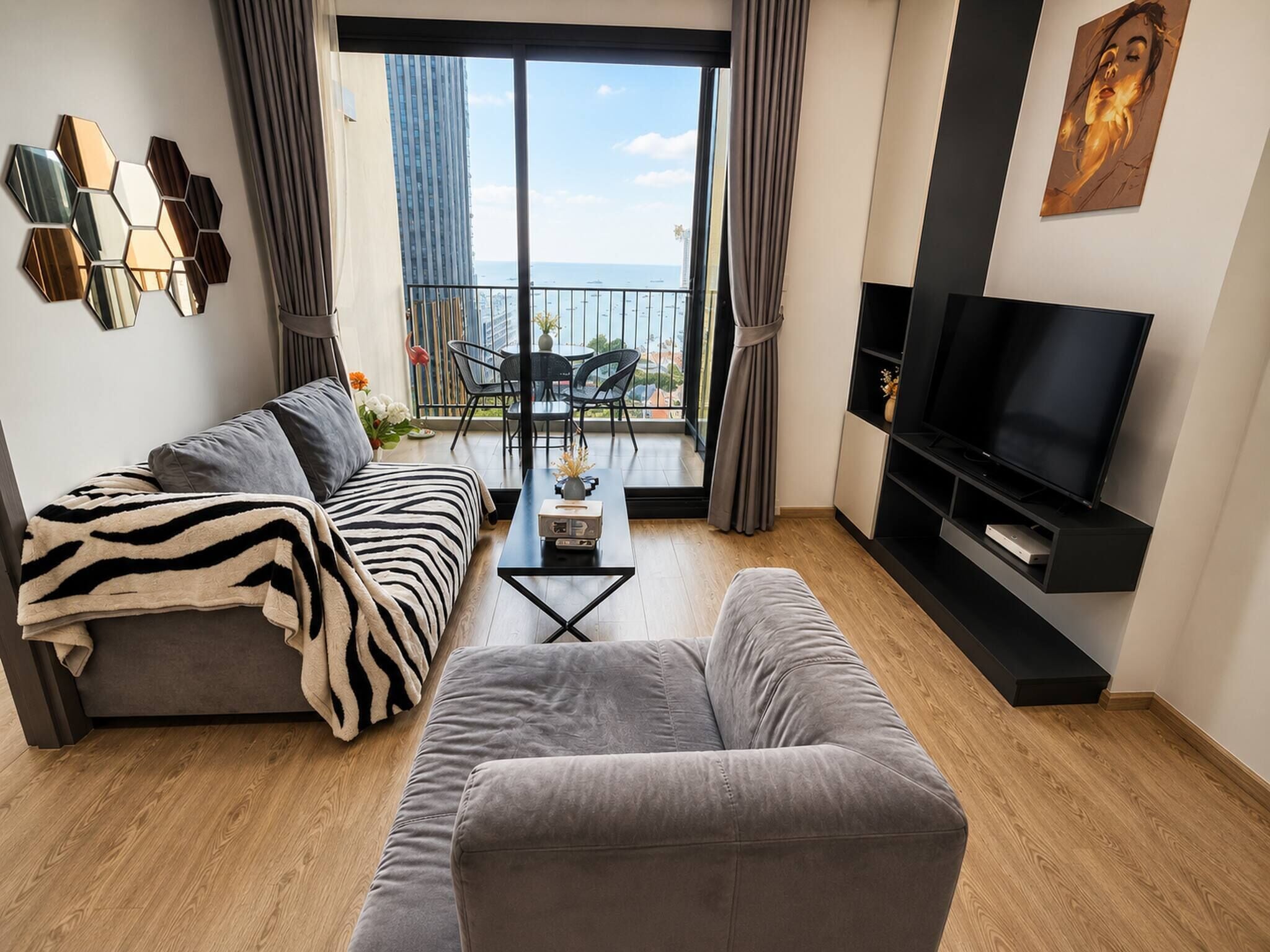 Departamento, 2 habitaciones, con acceso para personas discapacitadas, para fumadores | Sala de estar