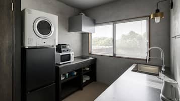 Design Villa, 3 Bedrooms, Non Smoking, Private Pool | Private kitchen | Fridge, microwave, stovetop, cookware/dishes/utensils