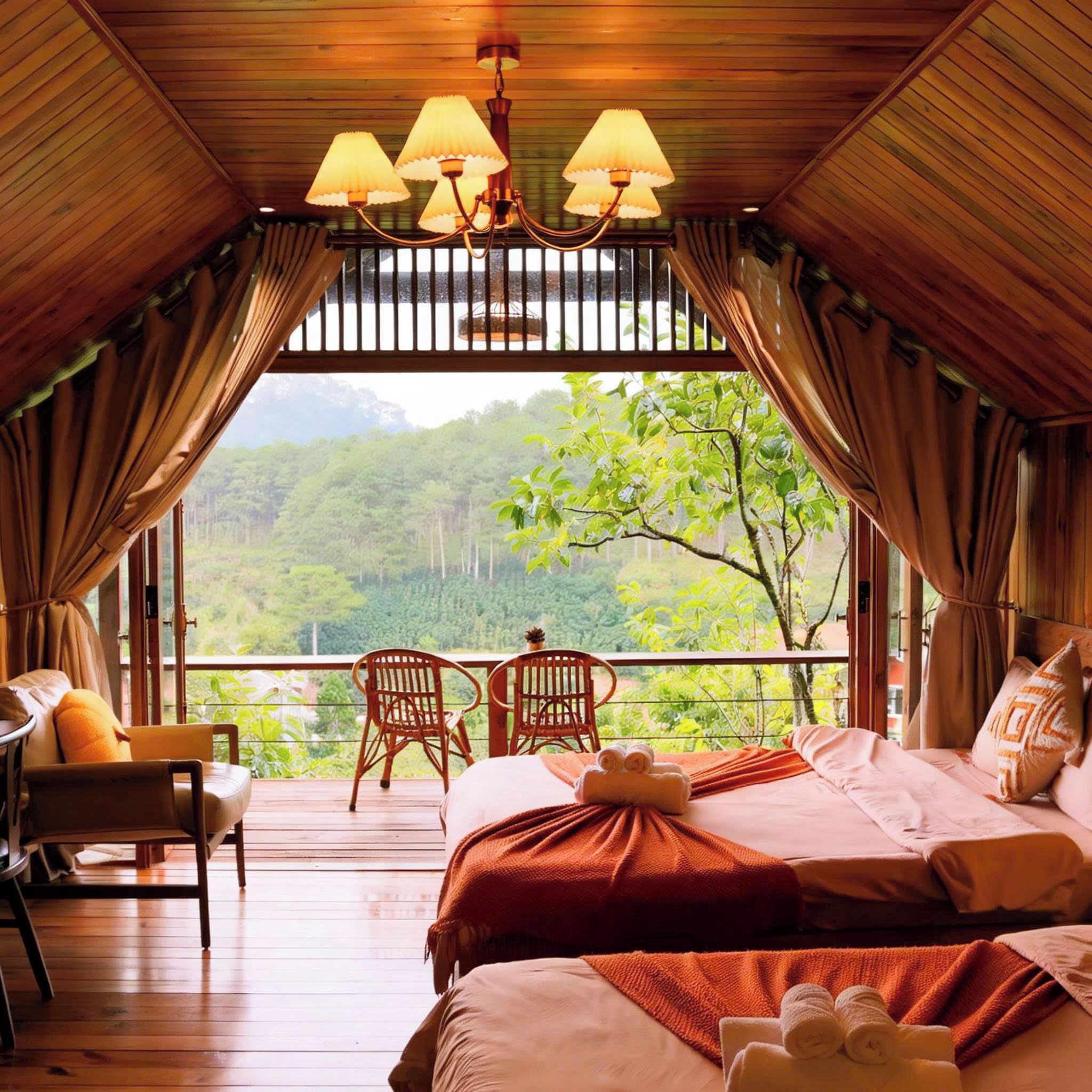Family Bungalow, Balcony, Valley View | Desk, laptop workspace, blackout curtains, iron/ironing board