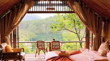 Family Bungalow, Balcony, Valley View | Desk, laptop workspace, blackout curtains, iron/ironing board