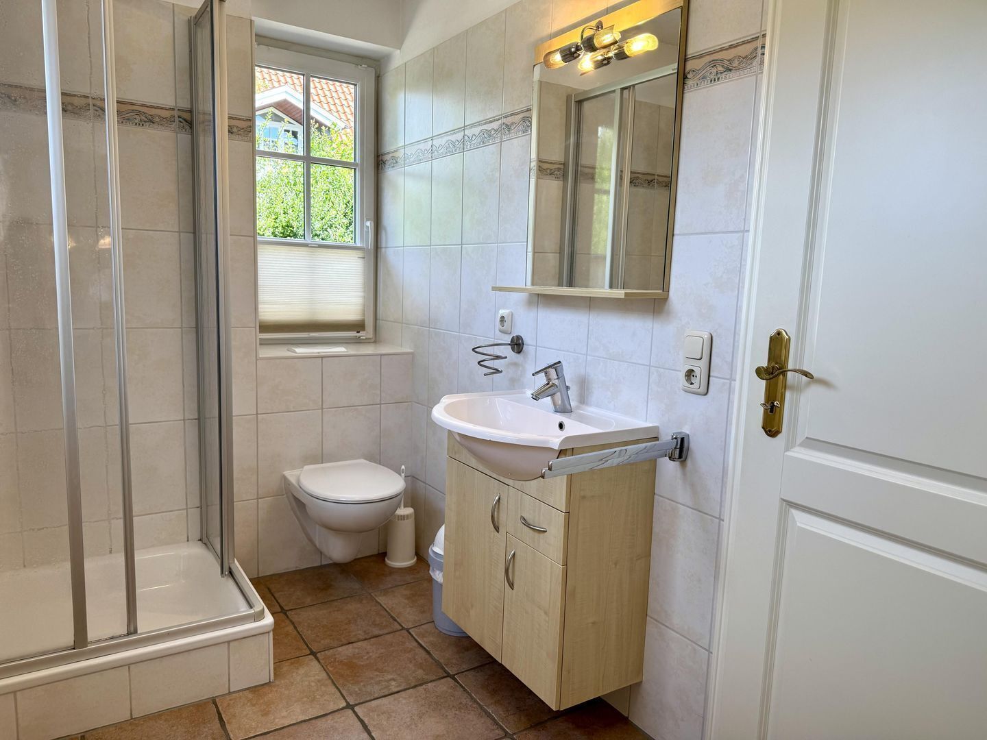 Shower, hair dryer