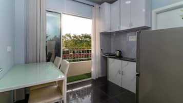 Appartement, 1 slaapkamer, balkon, uitzicht op de stad | Interieur