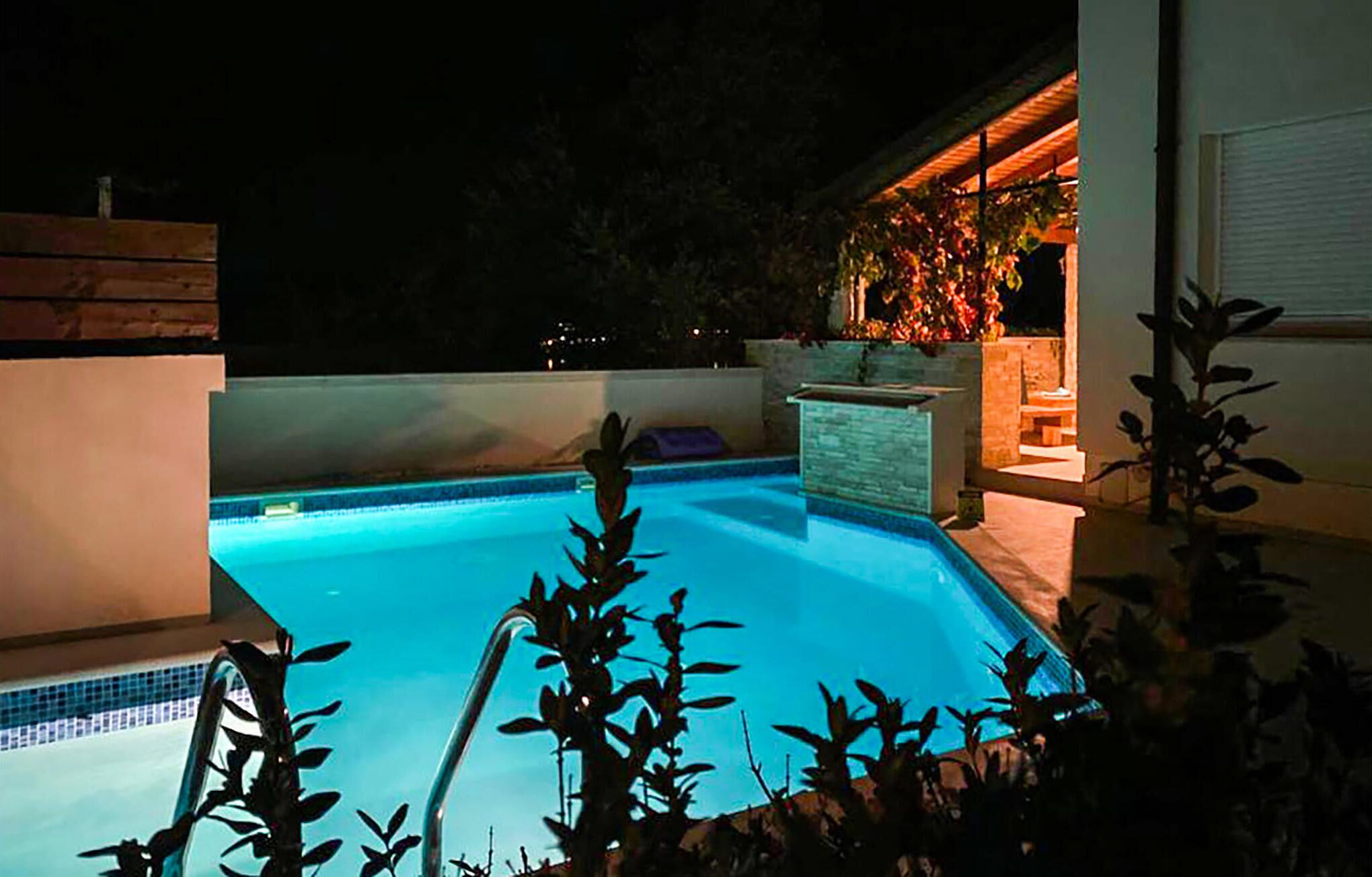 A heated pool