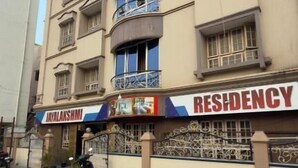 A multi-story building with a sign for 'JAYLALAKSHMI RESIDENCY' and a gated entrance. - Hotel Jayalakshmi Residency (Tirupati)
