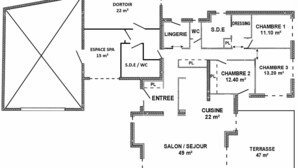 Floor plan - Spacious house in a quiet area (La Haie-Fouassière)