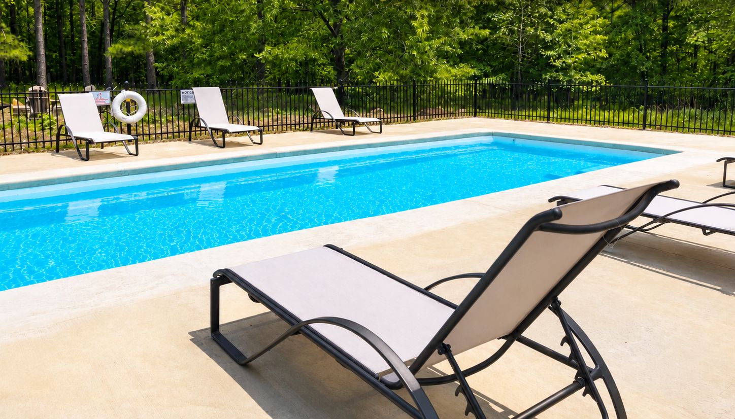 Seasonal pool access included
