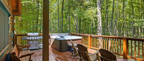 Ferienhütte, 3 Schlafzimmer | Terrasse/Patio