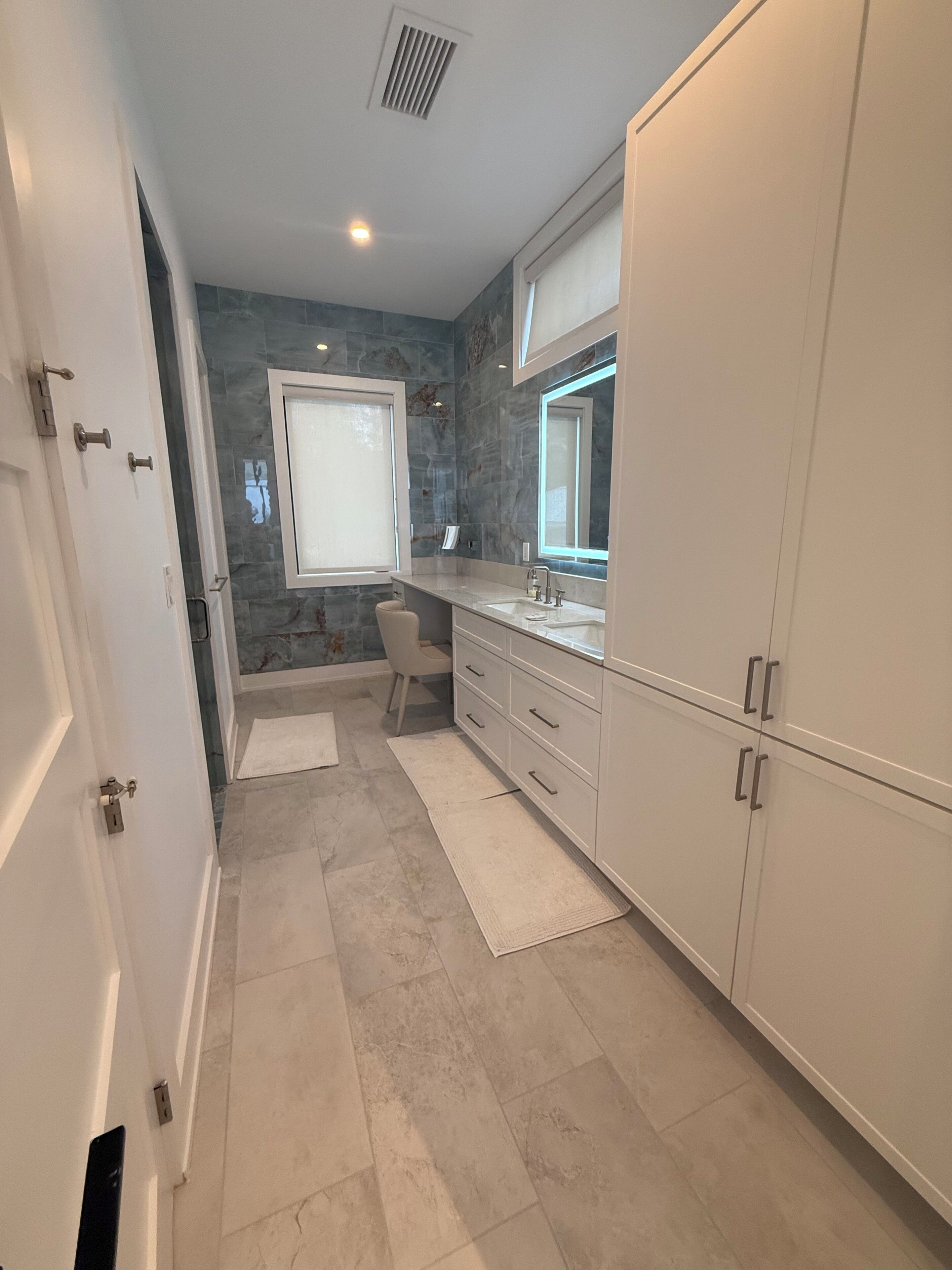 Shower, eco-friendly toiletries, hair dryer, bidet