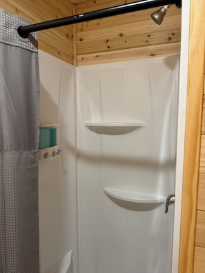 Towels, soap, shampoo, toilet paper